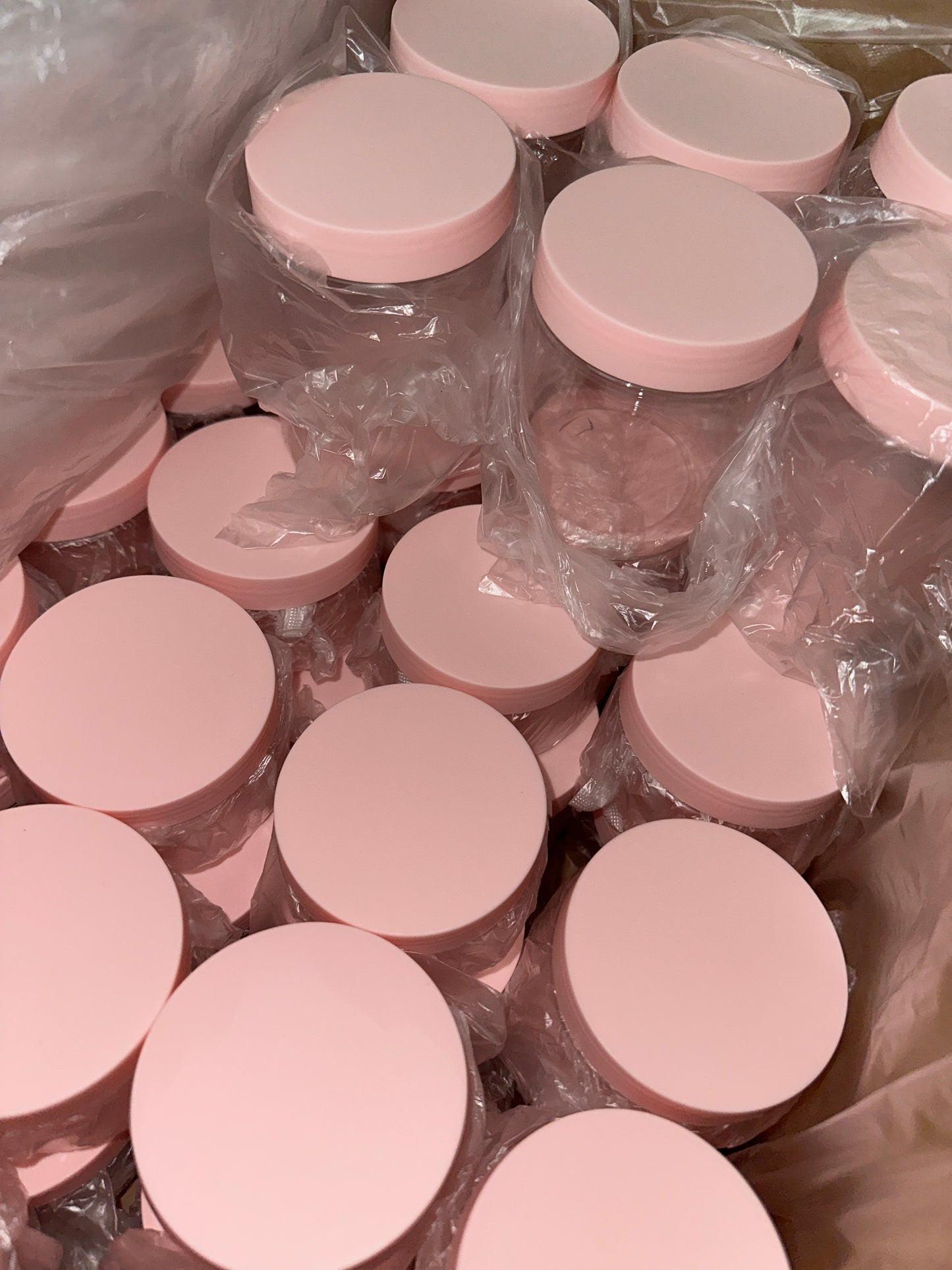 Pink Body Butter/Body Scrub Containers