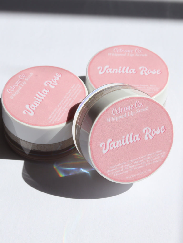 Vanilla Rose Whipped Lip Scrub